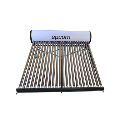 Bóiler Solar de 240L  Baja Presión con 24 Tubos de Vacío de Mayor Resistencia y Termotanque Inoxidable de Grado Alimenticio 240 L Resistentes a Granizo de Hasta 25 mm/ l  Incluye Anodo de Magnesio