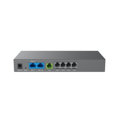 Gateway Analógico 4 FXO (Conectar Lineas Analógicas) / Puertos FXO y FXS / 3 Perfiles SIP / NAT / PoE / TR069 / Fax T.38 / 3 Vías Conferencia / AES / Failover SIP