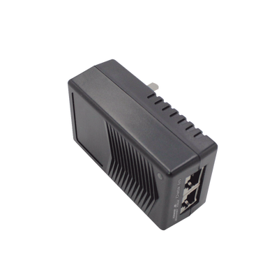 Adaptador de pared / Inyector PoE / 24 Vcc / 1 A / Controlado por chip IC / Protección contra OV  OC  SC  UV/  Fácil de instalar