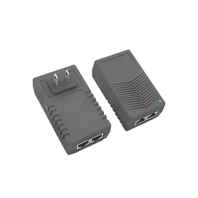 Adaptador de pared / Inyector PoE / 24 Vcc / 1 A / Controlado por chip IC / Protección contra OV  OC  SC  UV/  Fácil de instalar