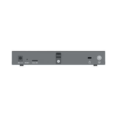 4 en 1: Firewall Nueva Generación  Router  PBX IP  Switch Gigabit de 5 Puertos (4 PoE) y 2 Puertos SFP 2.5 Gigabit