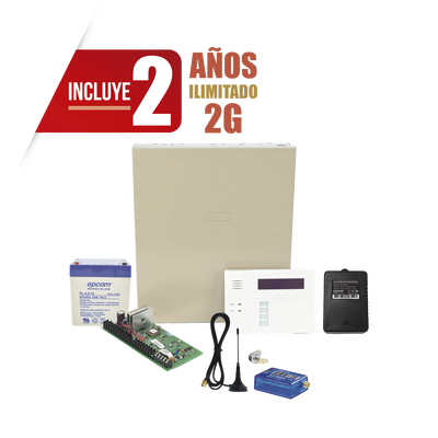 (2 Años datos ILIMITADO INCLUIDO)  Kit Vista48LA con comunicador MINI012G  Teclado  Gabinete  Bateria y Transformador