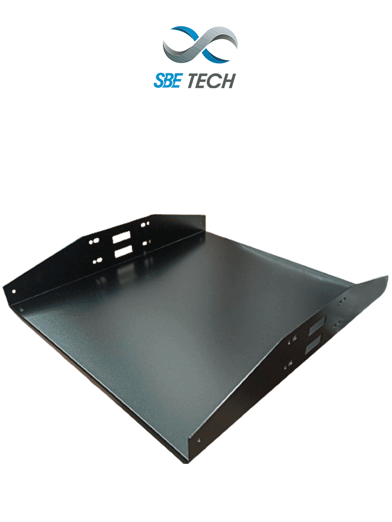 SBETECH SBE-CDL1P1918 -  Charola Doble para rack con medidas de 19” (48.26 cm) de ancho x 18"  (45.72 cm) de largo  y soporta hasta 34 kg 2 UR