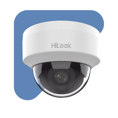 HiLook Series / Domo IP 2 Megapixel (1080p) / Lente 2.8 mm (Gran Angular) / 20 mts IR / Interior / PoE / dWDR / H.265+ / ONVIF