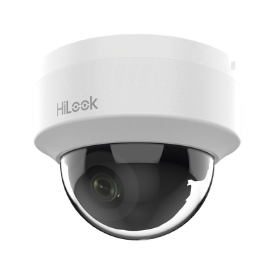 HiLook Series / Domo IP 2 Megapixel (1080p) / Lente 2.8 mm (Gran Angular) / 20 mts IR / Interior / PoE / dWDR / H.265+ / ONVIF