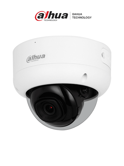 DAHUA IPC-HDBW3241E-AS-S2 -Cámara IP Domo Antivandálica d 2MP con lente d 2.8mm y 107° d visión  WizSense  IR de 50m  micrófono integrado  SMD 4.0  AI SSA  Quick Pick  protección IP67/IK10  PoE  WDR real  E/S de alarmas y ranura microSD #IMD #DA5