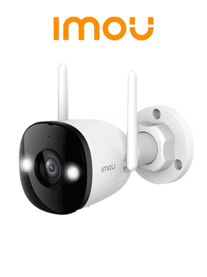 IMOU Bullet 2E 5Mp (IPC-K3DN-5H0WF) - Cámara IP Bullet WiFi de 5MP tiene micrófono integrado  102° de visión  H.265  lente de 2.8mm  detección de humanos  IR 30m  IP67 y ranura MicroSD. #TopIMOU