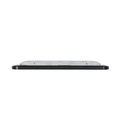 Luz Auxiliar de 12 LED  Ambar/Claro  SAE  Bisel Negro  Lente Transparente