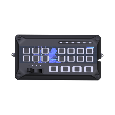 Sirena Vehicular de 200W de Potencia  Con Controlador de Panel Deslizante de 19 botones  indicador de flecha de tráfico de 6 LED  12 Salidas Auxiliares