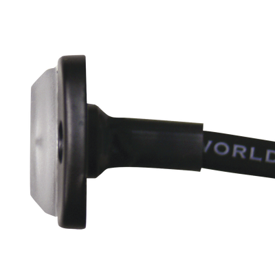 Luz Auxiliar de 6 LED  Ambar  Bisel Negro  Lente Transparente