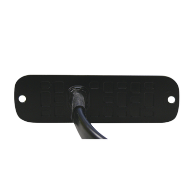 Luz Auxiliar de 3 LED  Ambar  SAE  12-24 Vcd  Lente transparente