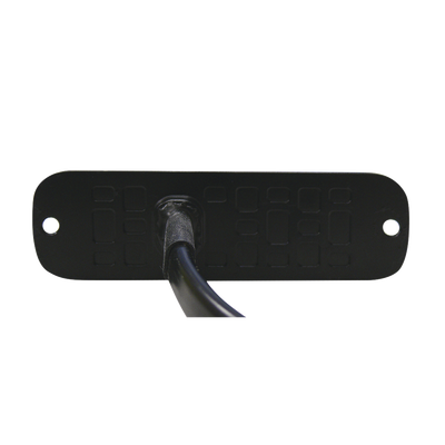 Luz Auxiliar de 3 LED  Ambar  SAE  12-24 Vcd  Lente transparente