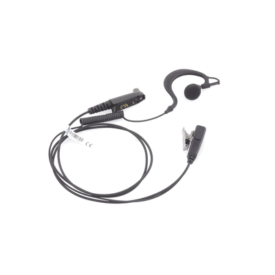 Micrófono de Solapa con Audífono Ajustable al oído Para Radios TE320 / TE390 / HYT TC610P/TC780