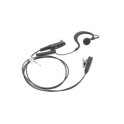 Micrófono de Solapa con Audífono Ajustable al oído Para Radios TE320 / TE390 / HYT TC610P/TC780