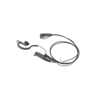 Micrófono de Solapa con Audífono Ajustable al oído Para Radios TE320 / TE390 / HYT TC610P/TC780
