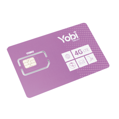 SIM Yobi para dispositivos móviles 3G/4G  1GB Mensual por 1 año de servicio (solo datos)