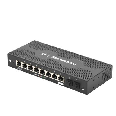 EdgeSwitch 10X Administrable de 8 Puertos Gigabit  PoE Passthrough + 2 Puertos SFP