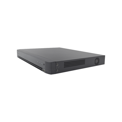 (Audio Bidireccional) DVR 32 Canales TurboHD + 8 Canales IP / 5 Megapixel Lite - 3K Lite / Acusense / Reconocimiento Facial  / Audio por Coaxitron / 2 Bahías de Disco Duro / H.265+ / Salida de Video en Full HD
