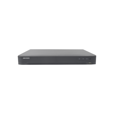 (Audio Bidireccional) DVR 32 Canales TurboHD + 8 Canales IP / 5 Megapixel Lite - 3K Lite / Acusense / Reconocimiento Facial  / Audio por Coaxitron / 2 Bahías de Disco Duro / H.265+ / Salida de Video en Full HD