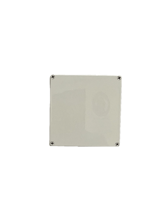 SBE TECH SBE-OP20020013 - Gabinete plástico con cubierta opaca  20 x 20 x 13 cm multiusos con grado de protección IP66  fabricada en material autoextinguible y resistente a la abrasión