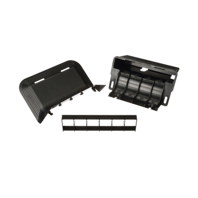 Accesorio de Conexión a Pared  Para Uso con Canaleta de Piso AFR4BCBL6  Material PVC Rígido  Color Negro