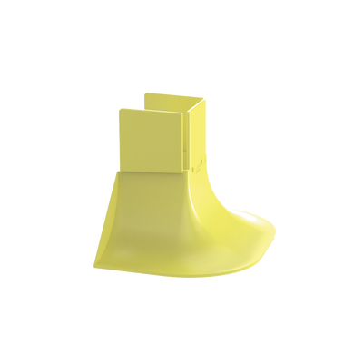 Accesorio Para Control de Radio de Curvatura  Para Bajadas de Cable con Canaletas FiberRunner 2x2  Color Amarillo