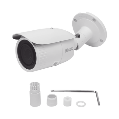 Bala IP 4 Megapixel / Lente Motorizado 2.8 - 12 mm / 30 mts IR EXIR / PoE / Exterior IP67 / WDR 120 dB / Micro SD / Onvif