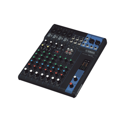 Mezcladora de Audio | 10 Canales | 4 Entradas de Micrófono | 3 Entradas de Línea Estéreo | Phantom Power
