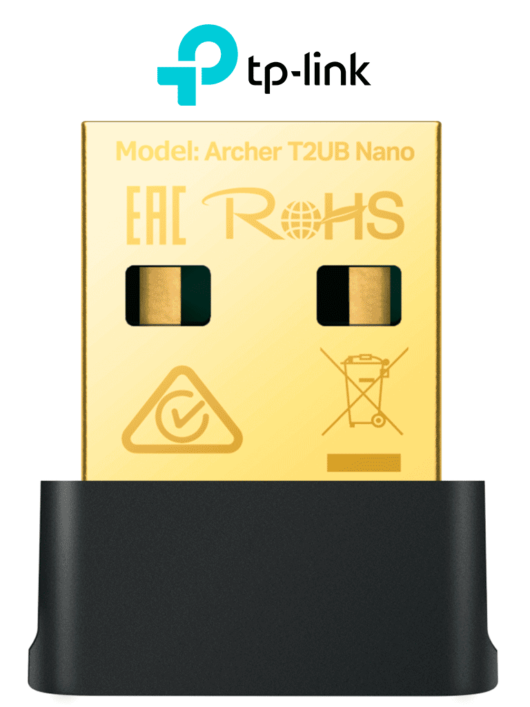 TP-LINK ARCHER T2UB NANO - Adaptador USB AC600 Nano Wi-Fi Bluetooth 4.2   WiFi de alta velocidad: velocidades de hasta 600 Mbps con 200 Mbps en 2 4 GHz y 433 Mbps en 5 GHz    Estándares de cifrado WEP  WPA/WPA2/WPA3  WPA-PSK/WPA2-PSK  WPA3-SAE.