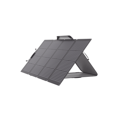 Módulo Solar Bifacial  Portátil y Flexible de 220W Recomendado para Estaciones Portátiles EFD330  EFD350 ó EFD500 / Ajuste de Ángulo / Carga Eficiente / Incluye Cable XT60 a MC4