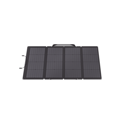 Módulo Solar Bifacial  Portátil y Flexible de 220W Recomendado para Estaciones Portátiles EFD330  EFD350 ó EFD500 / Ajuste de Ángulo / Carga Eficiente / Incluye Cable XT60 a MC4