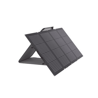 Módulo Solar Bifacial  Portátil y Flexible de 220W Recomendado para Estaciones Portátiles EFD330  EFD350 ó EFD500 / Ajuste de Ángulo / Carga Eficiente / Incluye Cable XT60 a MC4