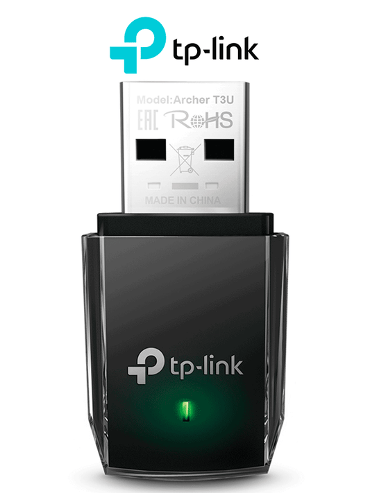 TP-LINK ARCHER T3U - Adaptador USB Mini Doble Banda Inalámbrico AC1300   AC1300 (400 Mpbs en la banda de 2.4GHz y 867 Mbps en la banda de 5GHz) de velocidad inalámbrica con la próxima generación de Wi-Fi - 802.11ac   MU-MIMO   Puerto USB 3.0.