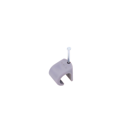 Grapa para cable redondo de 14mm color gris (100pzs) (3105-00100)