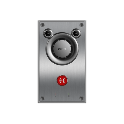 Intercomunicador IP  Altavoz 10W  2 relevadores con botón para llamada  anti-vandálico  IP66 e IK10  PoE
