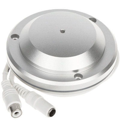 DAHUA HAP320-V - Microfono Omnidireccional de Alta Fidelidad/ Alcance 2 Hasta 100 Mts2/ Carcasa Metalica/ Resistente al Polvo y Agua IP66/ Sonido Claro para Captura de Conversaciones/ Tecnología de Cancelación de Ruido Ambiental (ANC)/