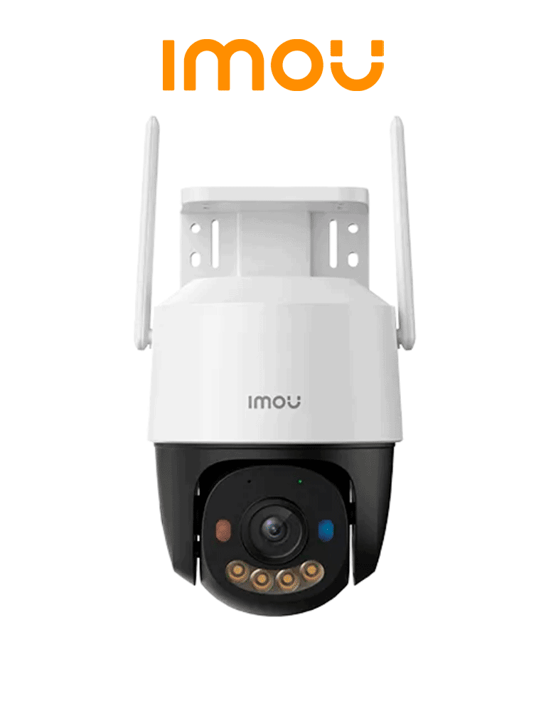IMOU Cruiser SC 3MP (IPC-K7FN-3H0WE) - Cámara IP PT de 3 Megapíxeles/ Wifi/ Full Color/Disuasión activa luces Rojo-Azul/ Audio 2 Vías/ 30 Metros Visión Nocturna/ Sirena de 110 dB/ Smart tracking/ Ranura para MicroSD/ IP66/ #TopIMOU  #CONGIMOU1