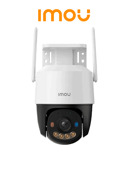 IMOU Cruiser SC 3MP (IPC-K7FN-3H0WE) - Cámara IP PT de 3 Megapíxeles/ Wifi/ Full Color/Disuasión activa luces Rojo-Azul/ Audio 2 Vías/ 30 Metros Visión Nocturna/ Sirena de 110 dB/ Smart tracking/ Ranura para MicroSD/ IP66/ #TopIMOU  #CONGIMOU1