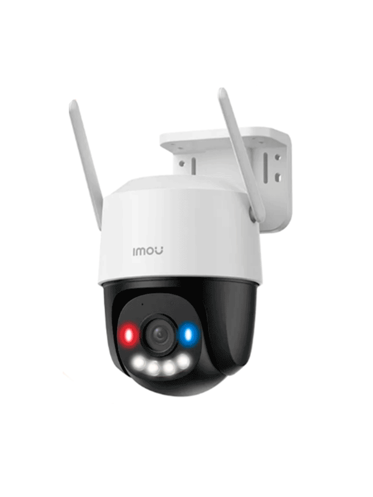 IMOU Cruiser SC 3MP (IPC-K7FN-3H0WE) - Cámara IP PT de 3 Megapíxeles/ Wifi/ Full Color/Disuasión activa luces Rojo-Azul/ Audio 2 Vías/ 30 Metros Visión Nocturna/ Sirena de 110 dB/ Smart tracking/ Ranura para MicroSD/ IP66/ #TopIMOU  #CONGIMOU1