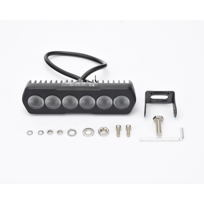 Luz de Trabajo Ultra brillante Rectangular  6 LED  1300 Lúmenes  12-24 Vcd