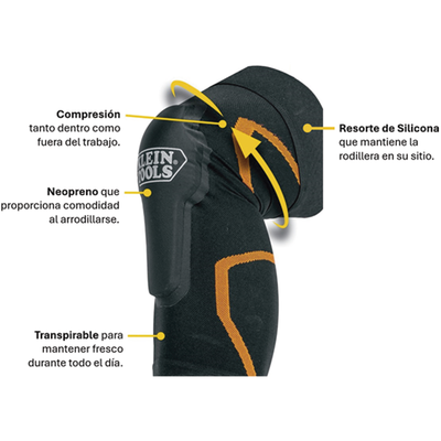 Manga de compresión para rodilleras S/M