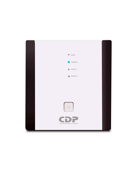 CDP R-AVR5008 - Regulador / Especial para motores y CCTV / 5000VA / 2500W / 8 Terminales de salida / 1 Terminal de salida NEMA5-20R / Retardante a incendio #RAVR