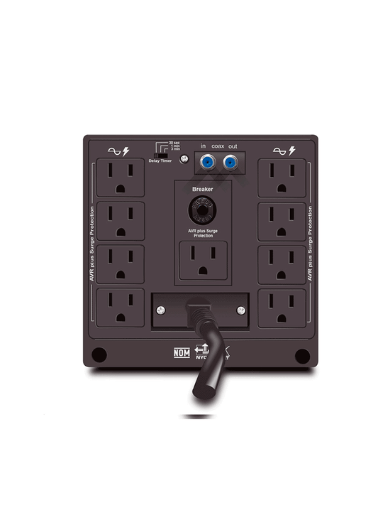CDP R-AVR5008 - Regulador / Especial para motores y CCTV / 5000VA / 2500W / 8 Terminales de salida / 1 Terminal de salida NEMA5-20R / Retardante a incendio #RAVR