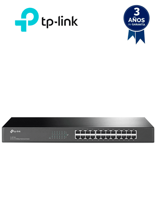 TP-LINK TL-SF1024 - Switch no administrable de 24 puertos 10/100 Mbps para montaje en rack