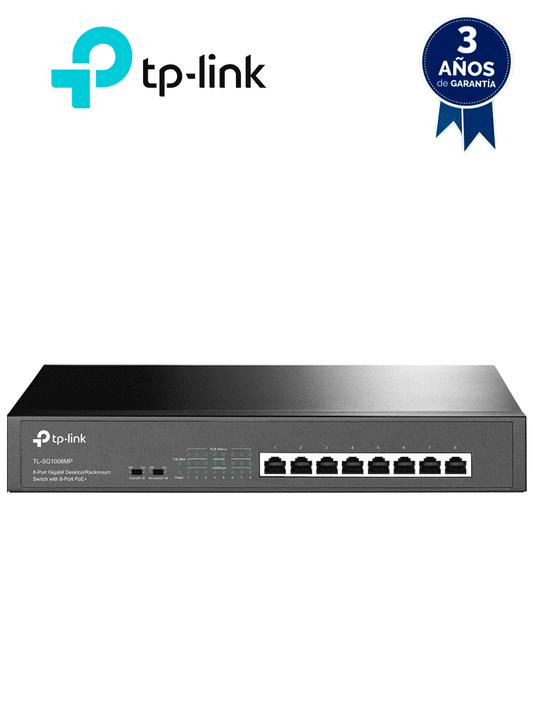 TP-LINK TL-SG1008MP - Switch Gigabit PoE+ no administrable de 8 puertos 10/100/1000 Mbps  para escritorio #TPLM1 #MARTPL1