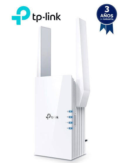 TP-LINK RE505X - Repetidor WiFi AX1500 con WiFi 6 de doble banda 2.4GHz (300Mbps) y 5GHz (1200Mbps)  One Mesh  indicador inteligente de señal  modo punto de acceso  2 antenas externas y 1 puerto Ethernet (RJ45) 10/100/1000Mbps