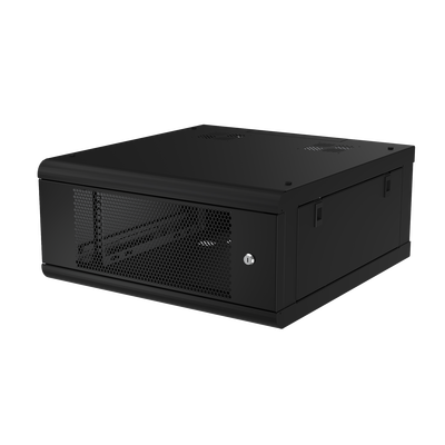 Gabinete de Pared con Puerta Perforada  635mm de Profundidad  4U Rack de 19    Acero Reforzado