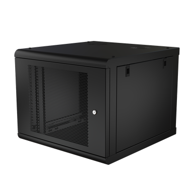 Gabinete de Pared con Puerta Perforada  635mm de Profundidad  9U Rack de 19&#039;&#039;  Acero Reforzado