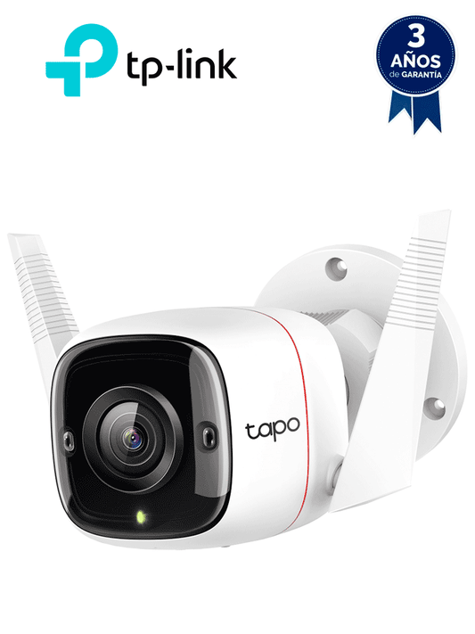 TP-LINK TAPO C310 -  Cámara IP WiFi tipo Bullet para Exterior con resolución de 3 MP  visión nocturna  WiFi  #BF20242.4 GHz  notificaciones push y ranura para Micro SD. #DL79