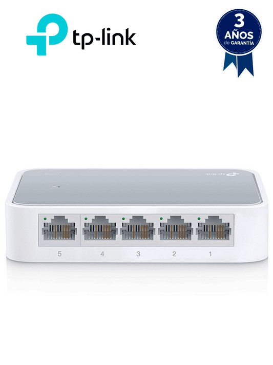 TP-LINK TL-SF1005D - Switch de escritorio con 5 puertos RJ45 Fast Ethernet  diseño en plástico y configuración plug and play.  #MARTPL1#TPLM1